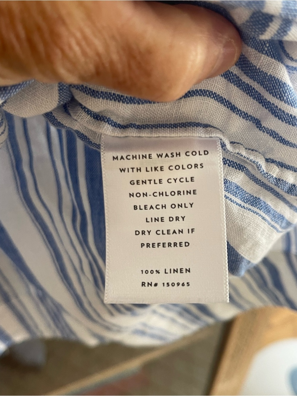 AYR Blue & White Striped Peasant Tunic - Picture 4 of 4